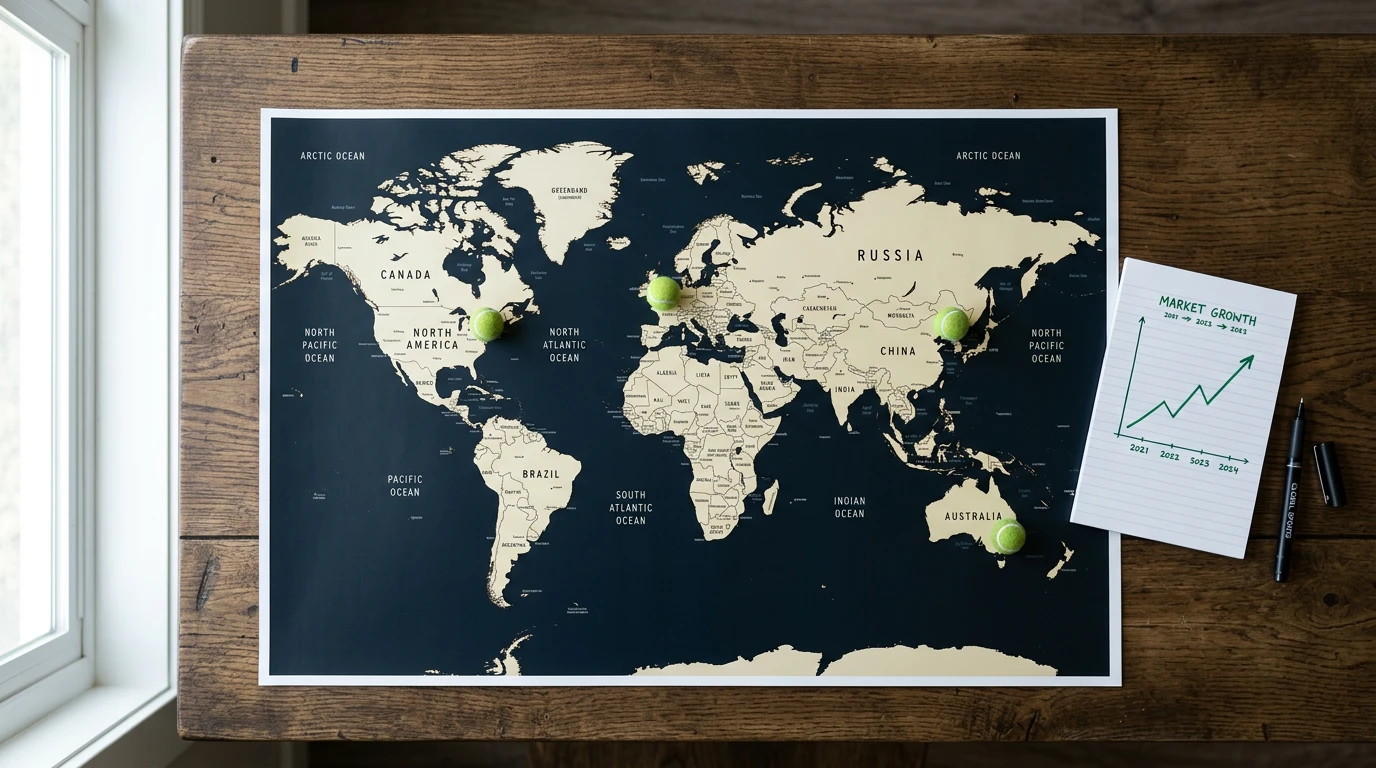 Crecimiento del mercado global de apuestas de tenis con datos de GGR por regiones